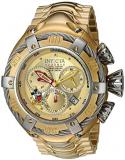 Invicta Men's Disney Limited Edition Quartz Watch with Stainless-Steel Strap, Gold, 29 (Model: 24659)