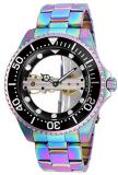 Invicta Men's Pro Diver Mechanical Watch with Stainless Steel Strap, Iridescent,...