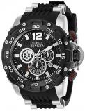 Invicta Men's Pro Diver Stainless Steel Quartz Watch with Polyurethane Strap, Black, 26 (Model: 26403)