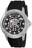 Invicta Men's Objet d'Art Stainless Steel Automatic-self-Wind Watch with Silicone Strap, Black, 24 (Model: 22629)