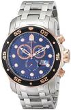 Invicta Men's 80038 Pro Diver Chronograph Blue Dial Stainless Steel Watch