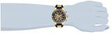 Invicta Men's Speedway Stainless Steel Quartz Watch with Silicone Strap, Gold and Black, 30 (Model: 22401)