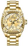 Invicta Men's Bolt Quartz Watch with Stainless Steel Strap, Gold, 24 (Model: 313...