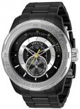 Invicta Men's S1 Rally Quartz Watch with Stainless Steel Strap, Black, 26 (Model: 30574)