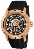 Invicta Men's Objet D Art Stainless Steel Automatic-self-Wind Watch with Silicone Strap, Black, 23 (Model: 22631)