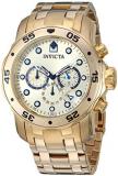 Invicta Men's Pro Diver Quartz Watch with Stainless-Steel Strap, Gold, 26 (Model...