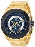 Invicta Men's S1 Rally Quartz Watch with Stainless Steel Strap, Gold, 26 (Model: 30573)