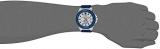 Guess Men's Force 45mm Blue Silicone Band Steel Case Quartz White Dial Analog Watch W0674G4