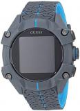 GUESS Men's Quartz Watch with Silicone Strap, Grey, 22 (Model: C3001G3)