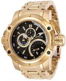 Invicta Men's Coalition Forces Quartz Watch with Stainless Steel Strap, Gold, 26 (Model: 30380)