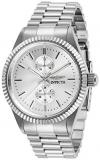 Invicta Men's Specialty Quartz Watch with Stainless Steel Strap, Silver, 22 (Model: 29418)