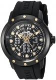 Invicta Men's Objet d'Art Stainless Steel Automatic-self-Wind Watch with Silicone Strap, Black, 24 (Model: 22632)