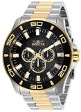 Invicta Men's Pro Diver Quartz Watch with Stainless Steel Strap, Silver, Gold, 2...