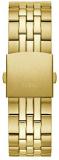 GUESS Men's 44mm Gold-Tone Steel Bracelet & Case Quartz Black Dial Analog Watch W1107G4