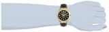 Invicta Men's Objet D Art Stainless Steel Quartz Watch with Leather Strap, Black, 24 (Model: 30186)