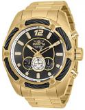 Invicta Men's Bolt Quartz Watch with Stainless Steel Strap, Gold, 26 (Model: 31475)