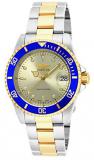 Invicta Men's Pro Diver Automatic-self-Wind Watch with Stainless-Steel Strap, Tw...
