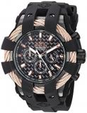 Invicta Men's Bolt Stainless Steel Quartz Watch with Silicone Strap, Black, 25 (...