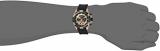 Invicta Men's Aviator Stainless Steel Quartz Watch with Polyurethane Strap, Black, 24 (Model: 21740)