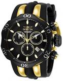 Invicta Men's 26661 Venom Quartz Chronograph Black, Gold Dial Watch