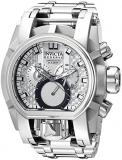 Invicta Men's Reserve Quartz Watch with Stainless-Steel Strap, Silver, 34 (Model...