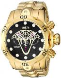 Invicta Men's Reserve Quartz Watch with Stainless Steel Strap, Gold, 25.9 (Model: 25439)