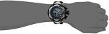 Invicta Men's Bolt Stainless Steel Swiss-Quartz Watch with Silicone Strap, Black, 29 (Model: 21365)