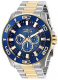Invicta Men's Pro Diver Quartz Watch with Stainless Steel Strap, Silver, Gold, 26 (Model: 27998)