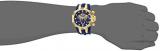 Invicta Men's Venom Stainless Steel Quartz Watch with Silicone Strap, Blue, 36 (Model: 28388)