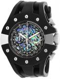 Invicta Men's S1 Rally Stainless Steel Quartz Watch with Silicone Strap, Black, 26 (Model: 28576)