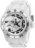 Invicta Men's Star Wars Stainless Steel Quartz Watch with Silicone Strap, White, 26 (Model: 32515)