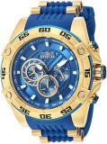 Invicta Men's Speedway Stainless Steel Quartz Watch with Silicone Strap, Blue, 26 (Model: 25508)