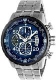 New!!! Invicta 22970 Men's Aviator Blue Dial Steel Bracelet Chronograph Compass Watch with SYB