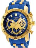Invicta Men's Pro Diver Stainless Steel Quartz Watch with Silicone Strap, Blue, 26 (Model: 22798)