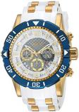 Invicta Men's Pro Diver Stainless Steel Quartz Diving Watch with Polyurethane Strap, Two Tone, 26 (Model: 23706)
