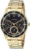 GUESS Men's Quartz Watch with Stainless-Steel Strap, Gold, 20 (Model: U1158L1)