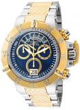 Invicta Men's Subaqua Noma III Quartz Diving Watch with Stainless Steel Strap, Gold, 28 (Model: 31883)