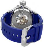 Invicta Men's 1089 Russian Diver Skeleton Watch With Blue Polyurethane Band