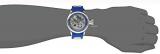Invicta Men's 1089 Russian Diver Skeleton Watch With Blue Polyurethane Band