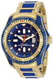 Invicta Men's Hydromax Quartz Watch with Stainless Steel and Silicone Strap, Gold, 24 (Model: 29589)