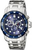 Invicta Men's 80057 Pro Diver Stainless Steel Watch with Blue Dial