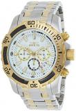 Invicta Men's Pro Diver Quartz Watch with Stainless-Steel Strap, Two Tone, 18.5 (Model: 24859)