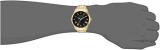 GUESS  Gold-Tone Stainless Steel Bracelet Watch with Black Genuine Diamond Dial + Gold-Tone Roman Numerals. Color: Rose Gold-Tone (Model U1194G3)