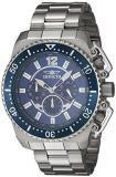 Invicta Men's Pro Diver Quartz Watch with Stainless-Steel Strap, Silver, 24 (Mod...