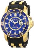 Invicta Men's 6993 Pro Diver Collection GMT Blue Dial Black Polyurethane Watch