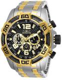 Invicta Men's Pro Diver Quartz Stainless-Steel Strap, Two Tone, Gold,26 Casual Watch