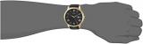 GUESS  Oversized Classic Black Genuine Leather Watch with Date. Color: Black/Gold-Tone (Model: U0972G2)