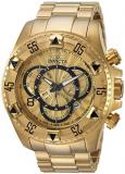 Invicta Men's Excursion Quartz Watch with Stainless-Steel Strap, Gold, 17 (Model...