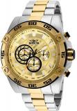 Invicta Men's Speedway Quartz Watch with Stainless-Steel Strap, Two Tone, 26 (Model: 25537)