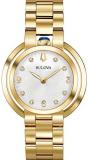 Bulova Womens Analogue Classic Quartz Watch with Stainless Steel Strap 97P125